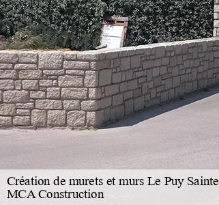 Création de murets et murs le-puy-sainte-reparade-13610 MCA Construction