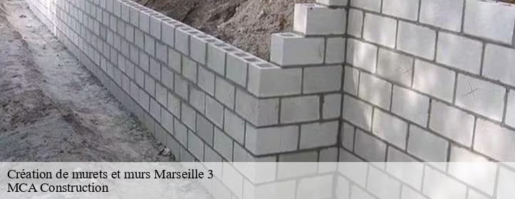 Création de murets et murs 13003