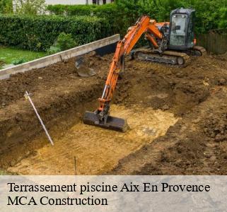 Terrassement piscine  aix-en-provence-13090 MCA Construction 